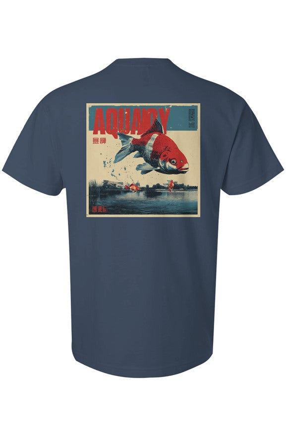 Aquajoy - Men's Premium 6.5oz T-Shirt - Front and Back Design - Fish