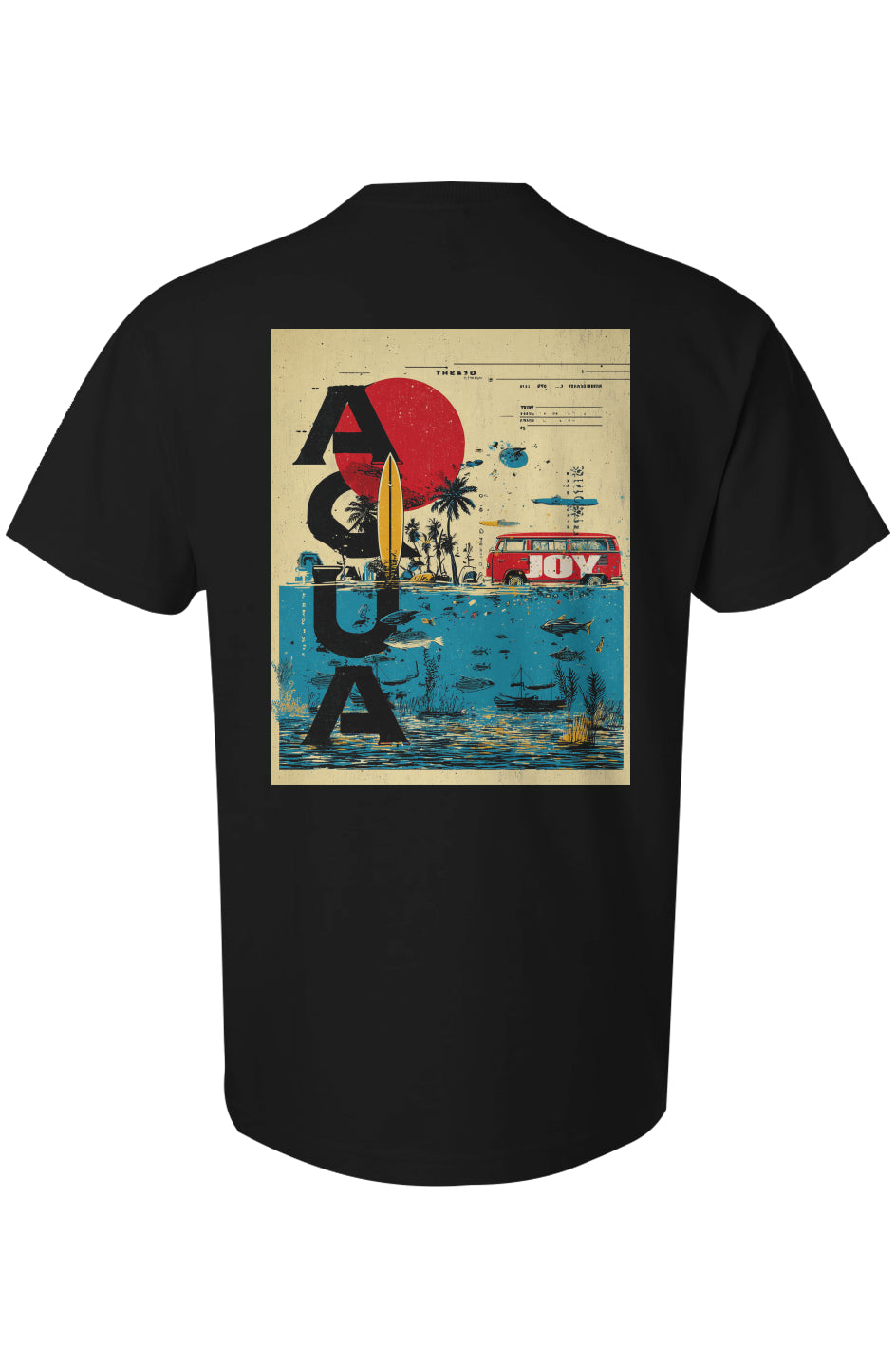 Aquajoy - Premium 6.5oz T-Shirt - Front and Back Design