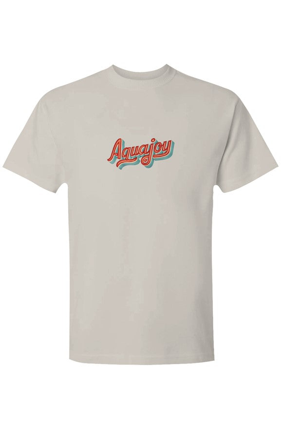 Aquajoy - Mens Premium 6.5oz T-Shirt - Front and Back Design - Retro / Beach 2