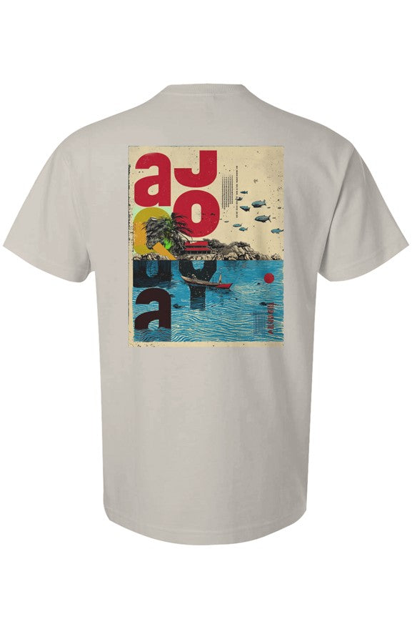 Aquajoy - Men's Premium 6.5oz T-Shirt - Front and Back Design - Retro/House