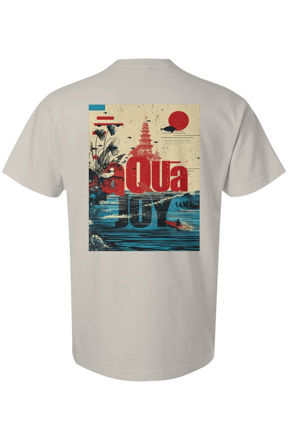Aquajoy - Men's Premium 6.5oz T-Shirt - Front and Back Design - Temple
