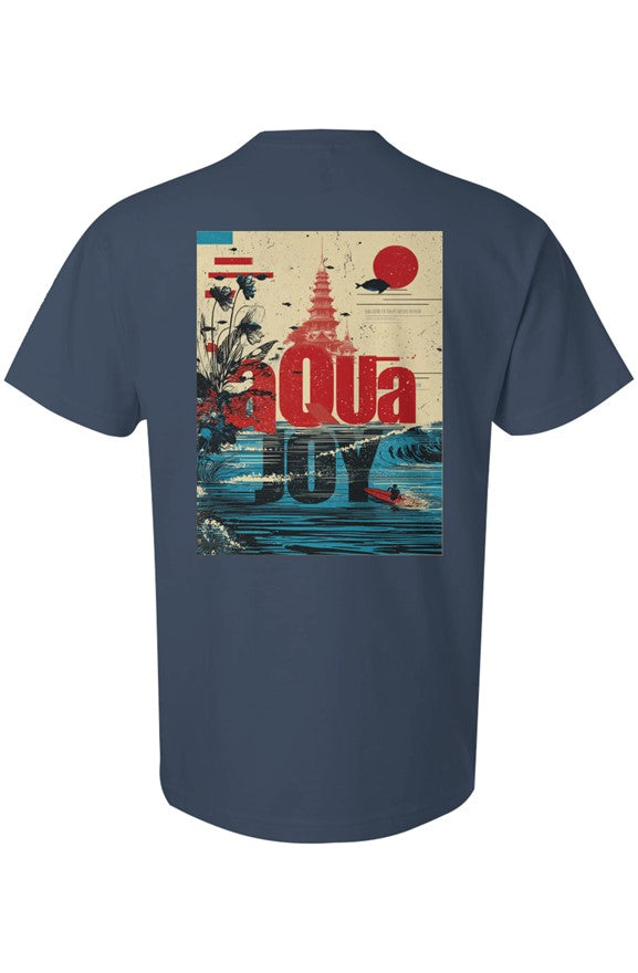 Aquajoy - Men's Premium 6.5oz T-Shirt - Front and Back Design - Temple