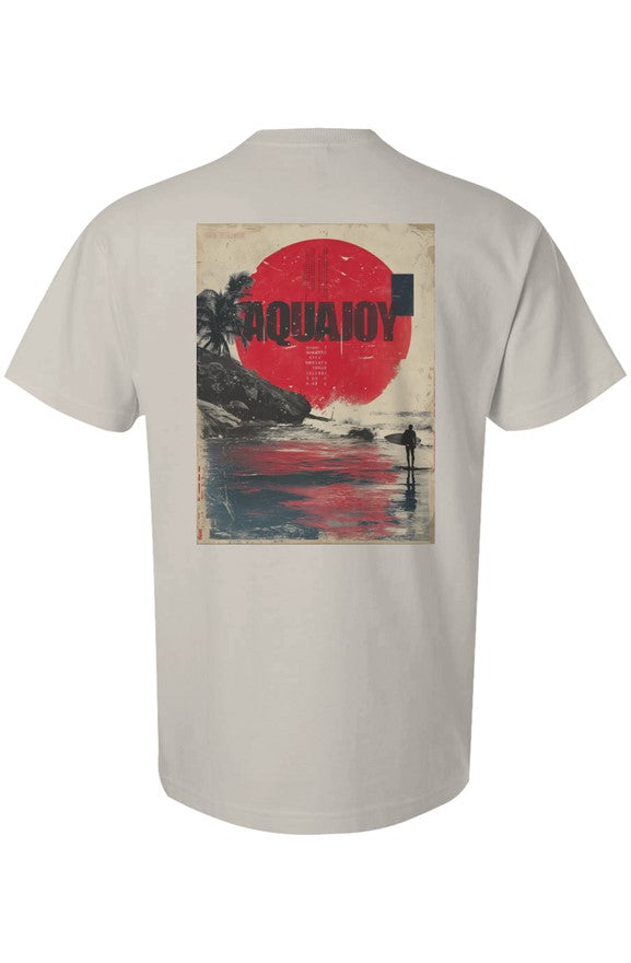 Aquajoy - Men's Premium 6.5oz T-Shirt - Front and Back Design - Big Sun