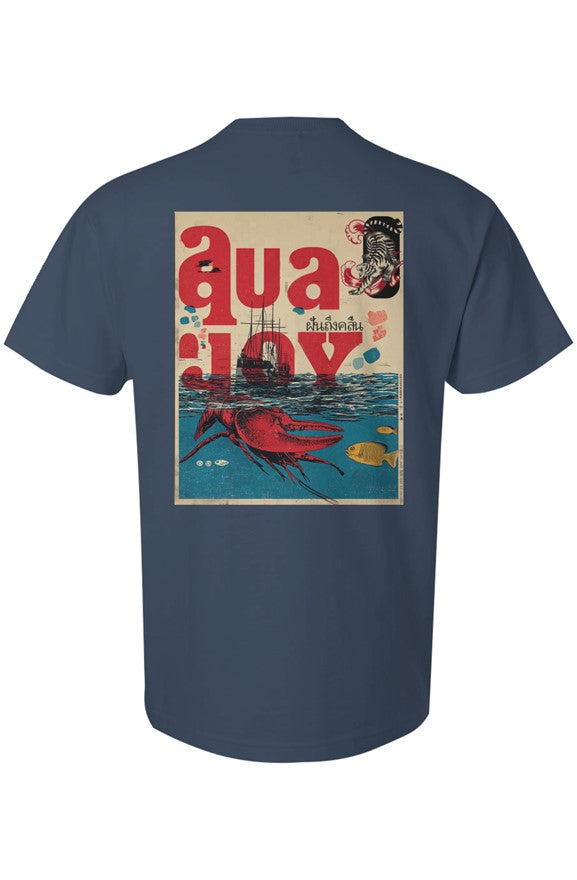 Aquajoy - Men's Premium 6.5oz T-Shirt - Front and Back Design - Lobster