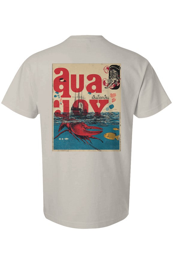 Aquajoy - Men's Premium 6.5oz T-Shirt - Front and Back Design - Lobster
